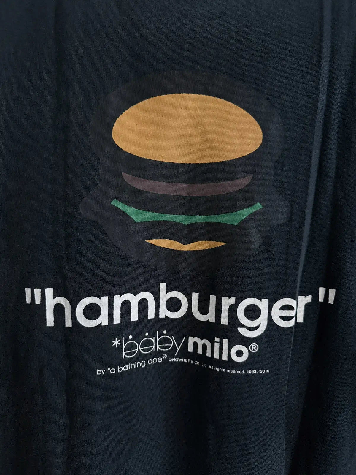 2000s Bape Baby Milo Loves Burger Tee