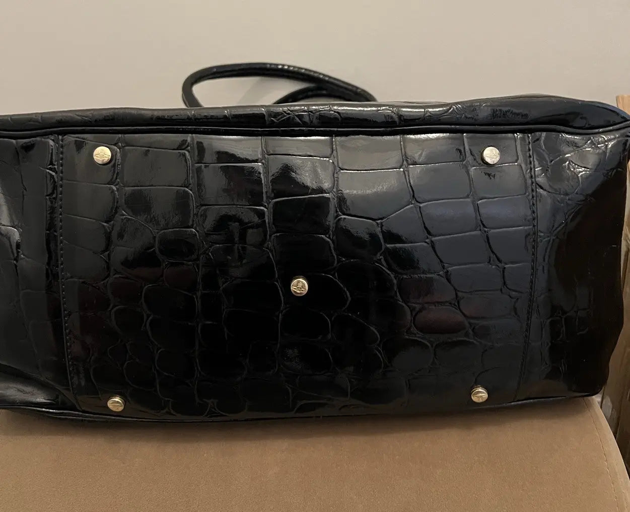 Vivienne Westwood Golden Saturn Orb Bowling Hand Bag