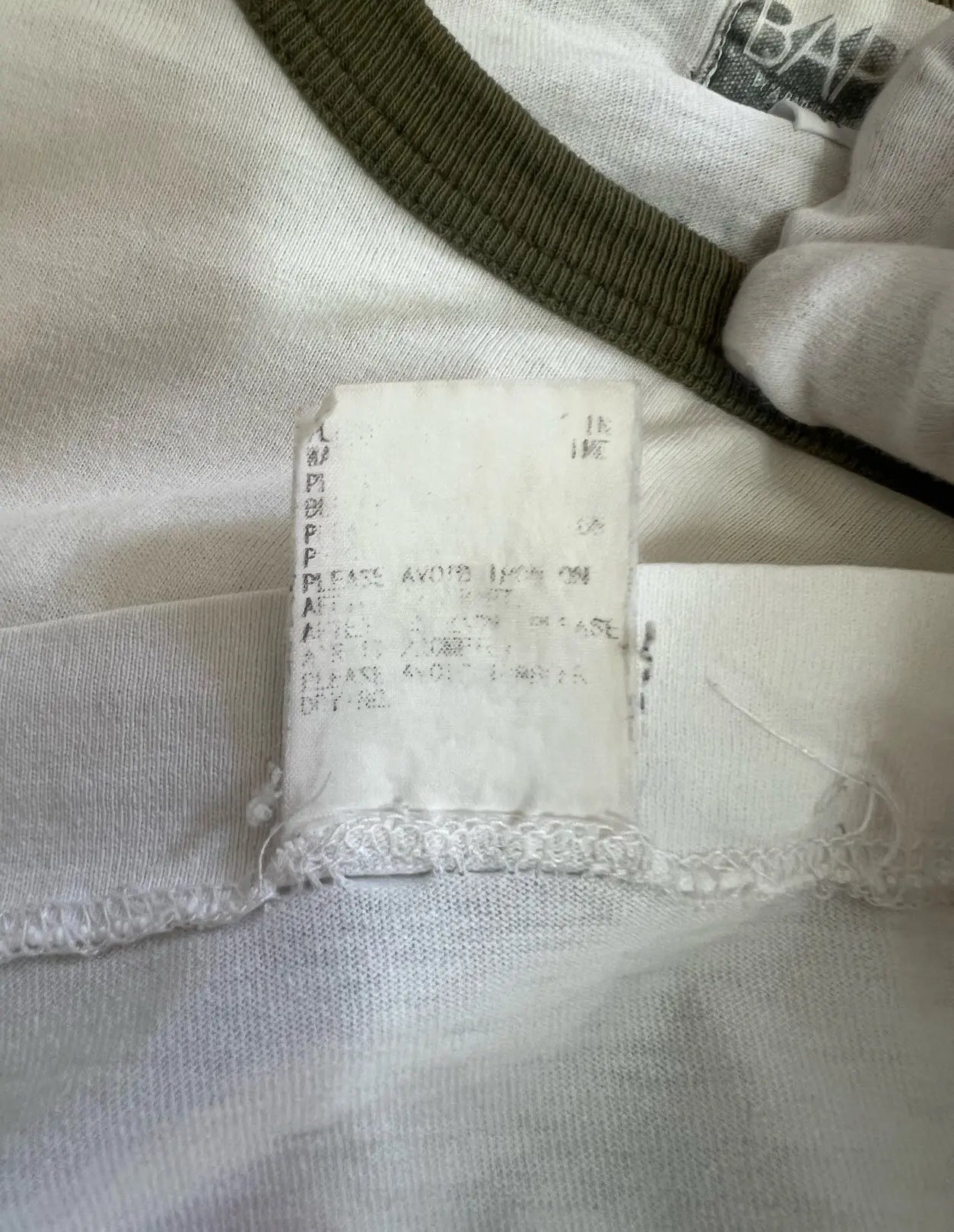 2000s Bape x Kaws Logo Head Ringer Tee