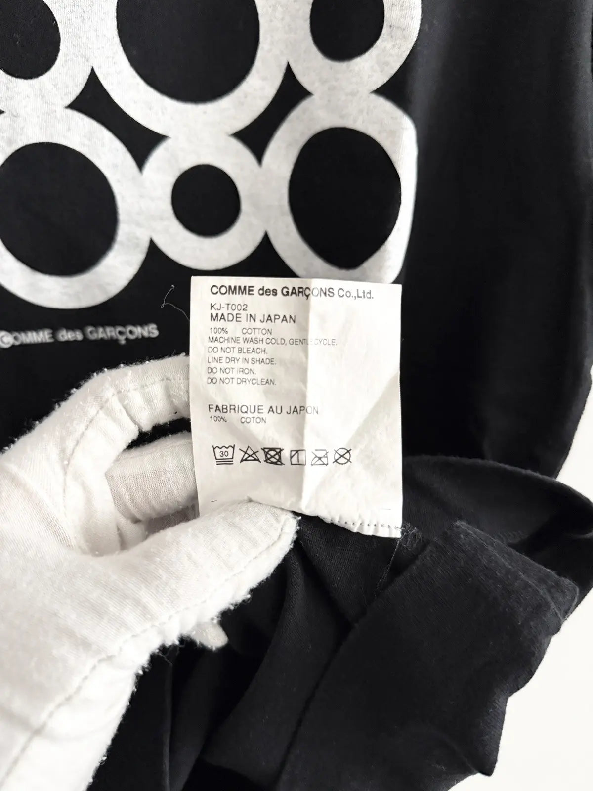 2019 Comme Des Garçons CDG Bubbles Logo Tee
