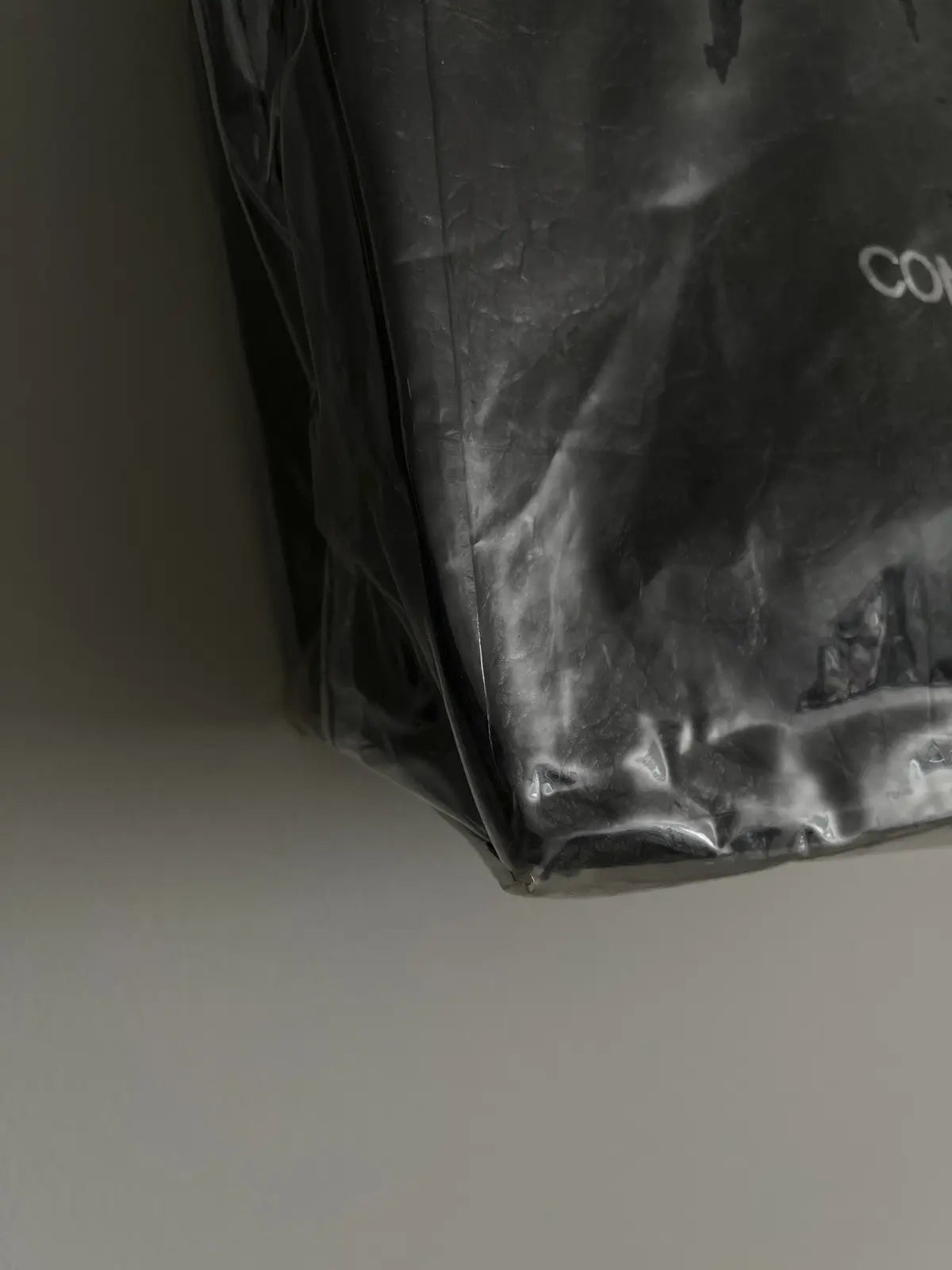 2010s Comme Des Garçons Black Clear Tote Bag