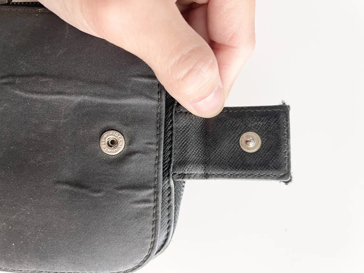 2000 Prada Nylon Round Zip Tessuto Wallet