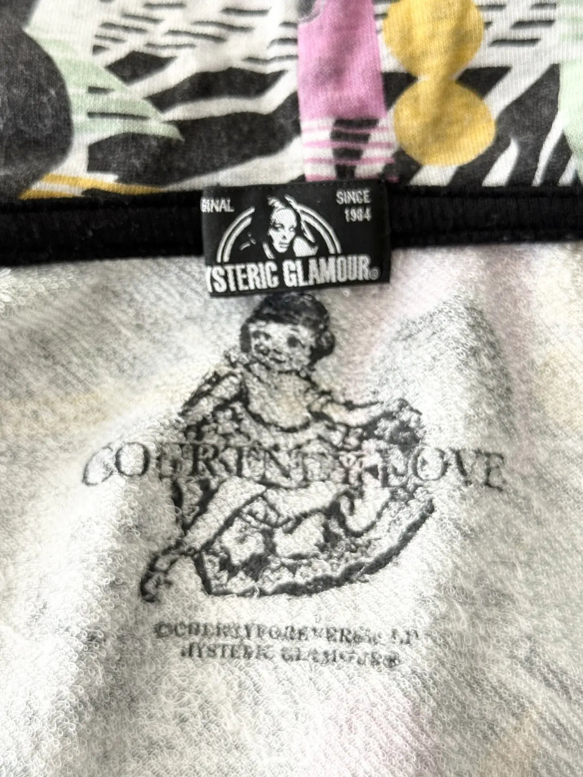 2000s Hysteric Glamour 80s Disco Girl Zip Hoodie