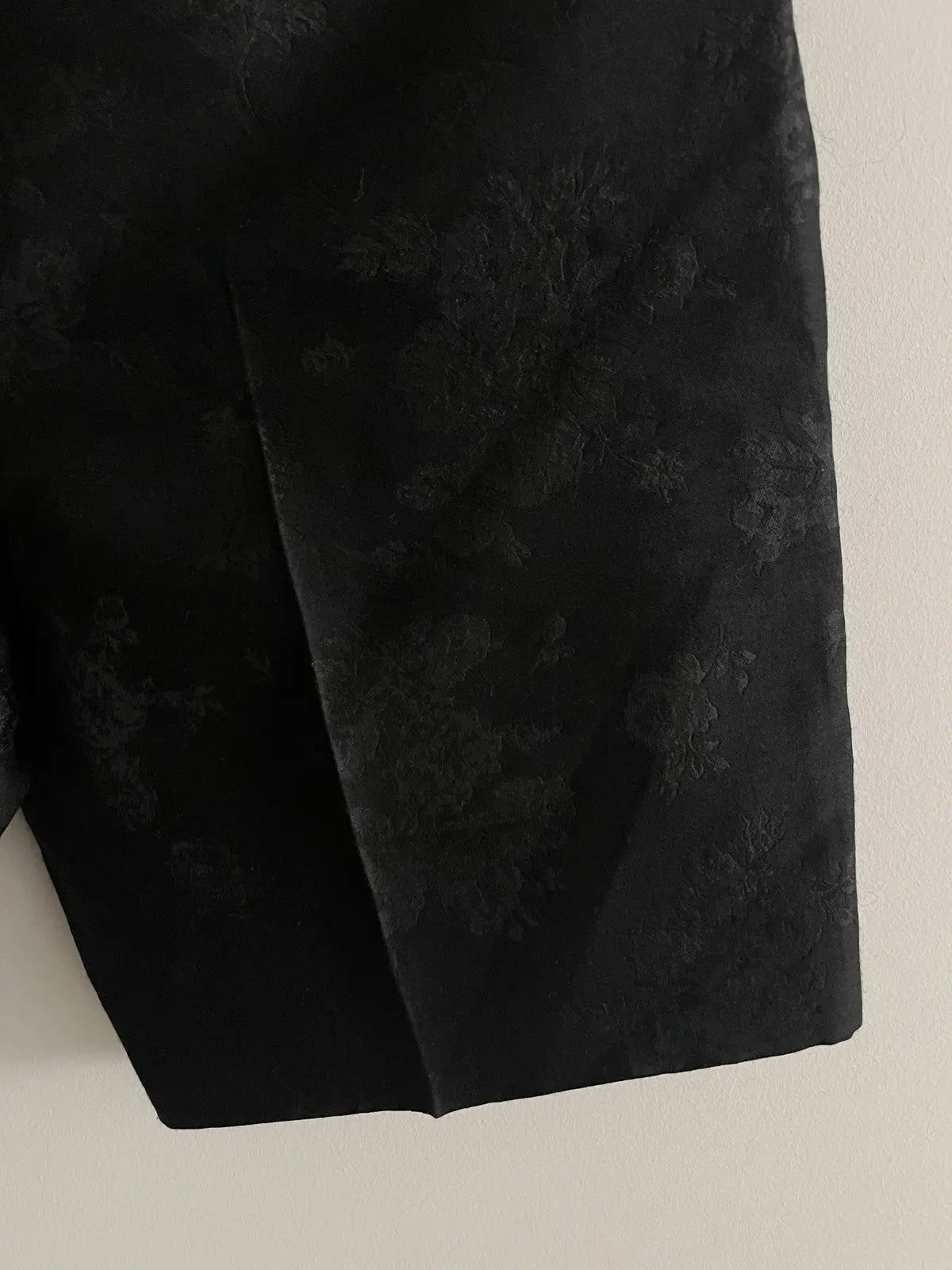 Saint Laurent Floral Jacquard High-Rise Shorts