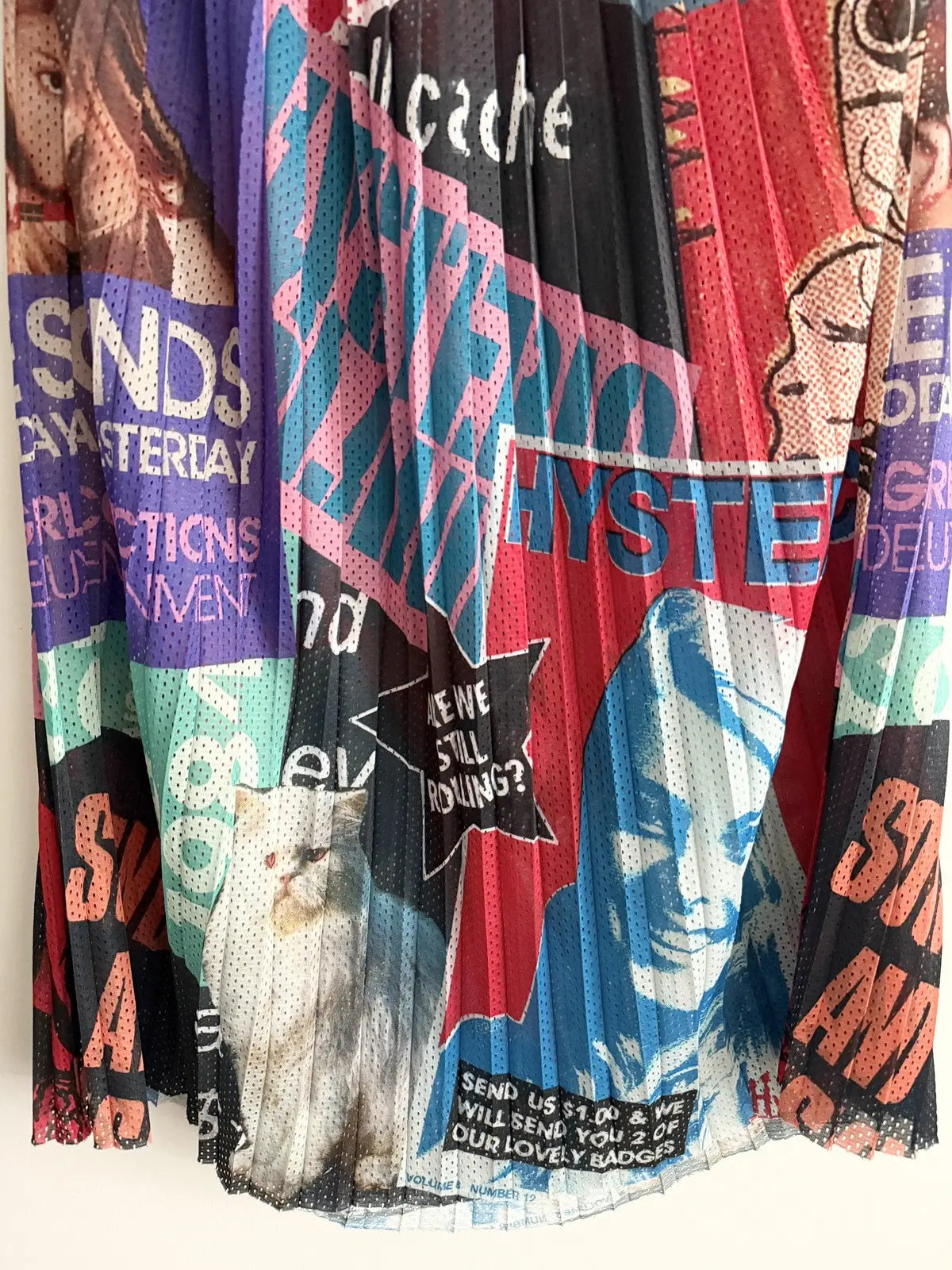 2000s Hysteric Glamour Cute Girl Badges Long Skirt