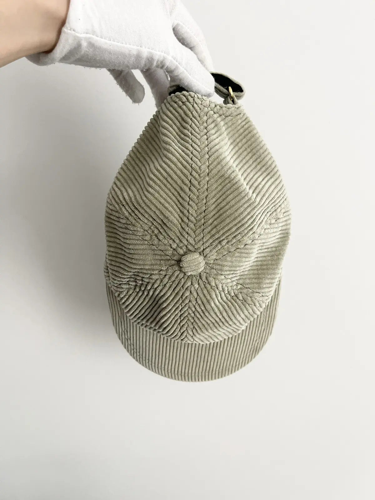 KITH Logo Corduroy Hat in Green