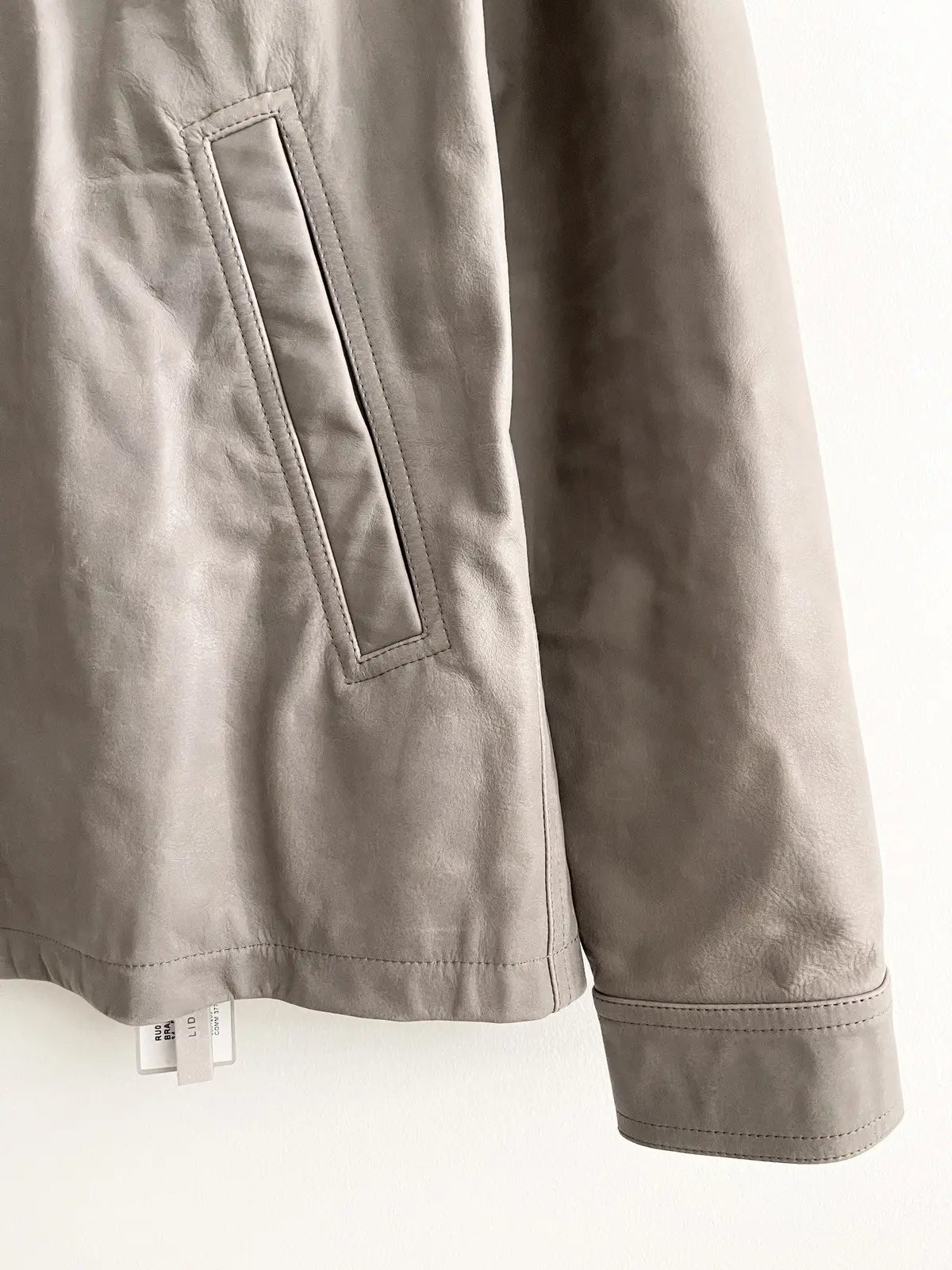 SS24 Rick Owens Brad Leather Jacket