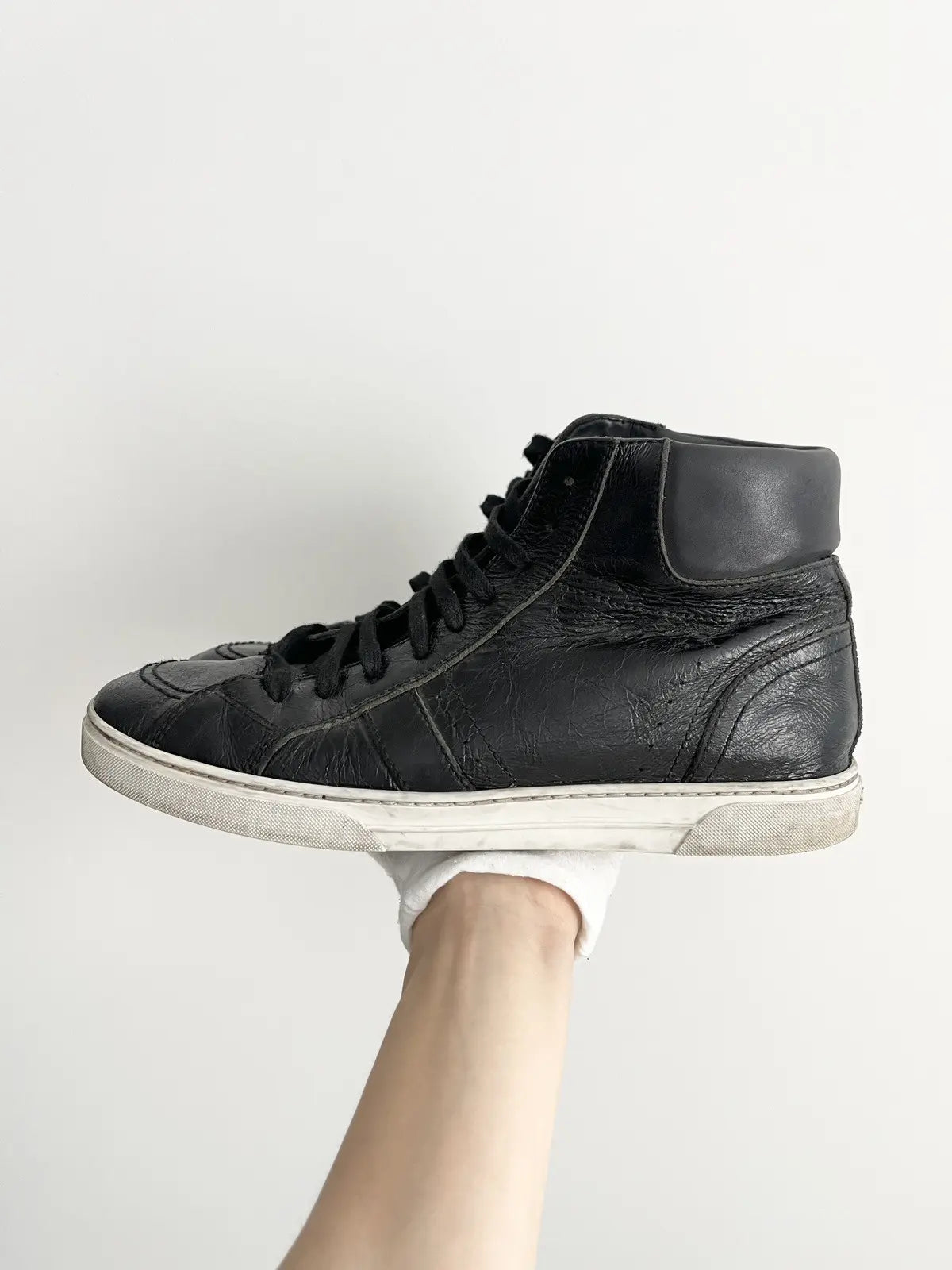 Saint Laurent Black Joe High-Top Sneakers