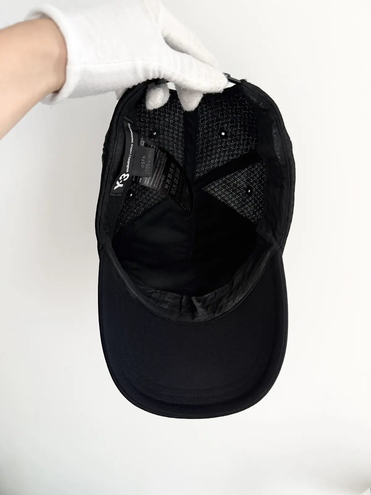 Y3 Triple Black Jumbo Logo Hat