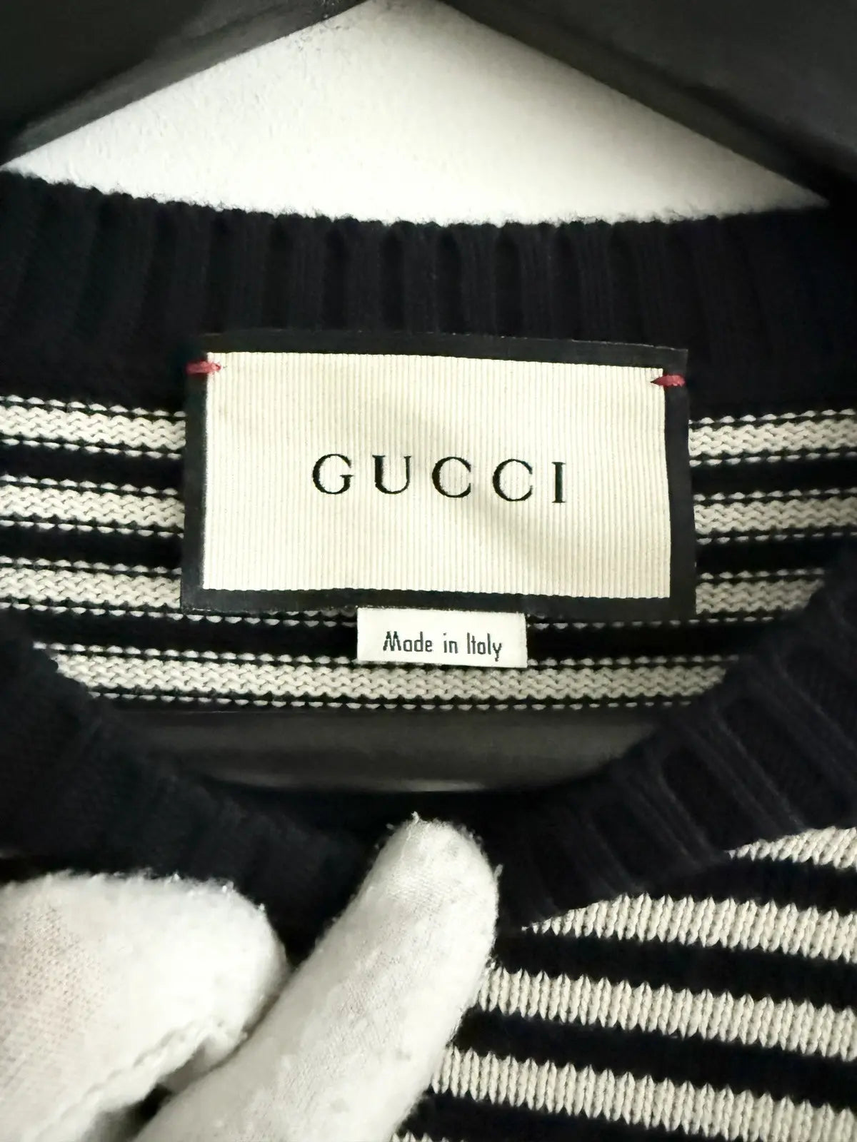 2018 Gucci GG Stripes Monogram Sweater