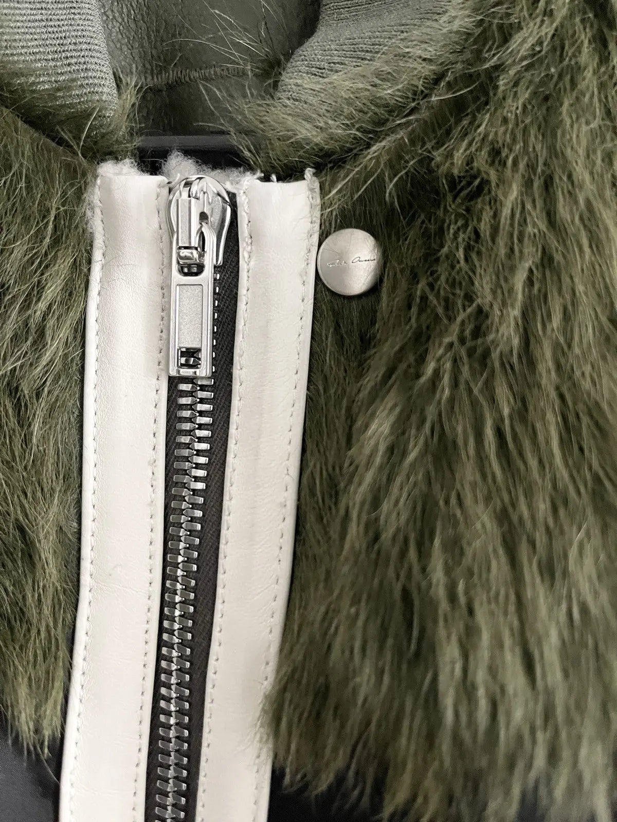 FW21 Rick Owens Gethsemane Fur Leather Jacket