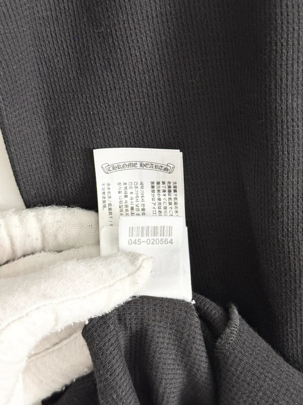 Chrome Hearts Floral Horseshoe Long Sleeve Thermal Tee