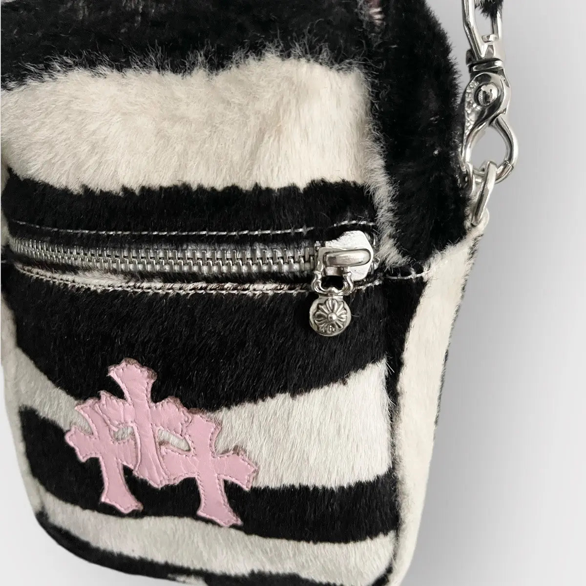 Chrome Hearts Triple Pink Patch Zebra Taka Bag