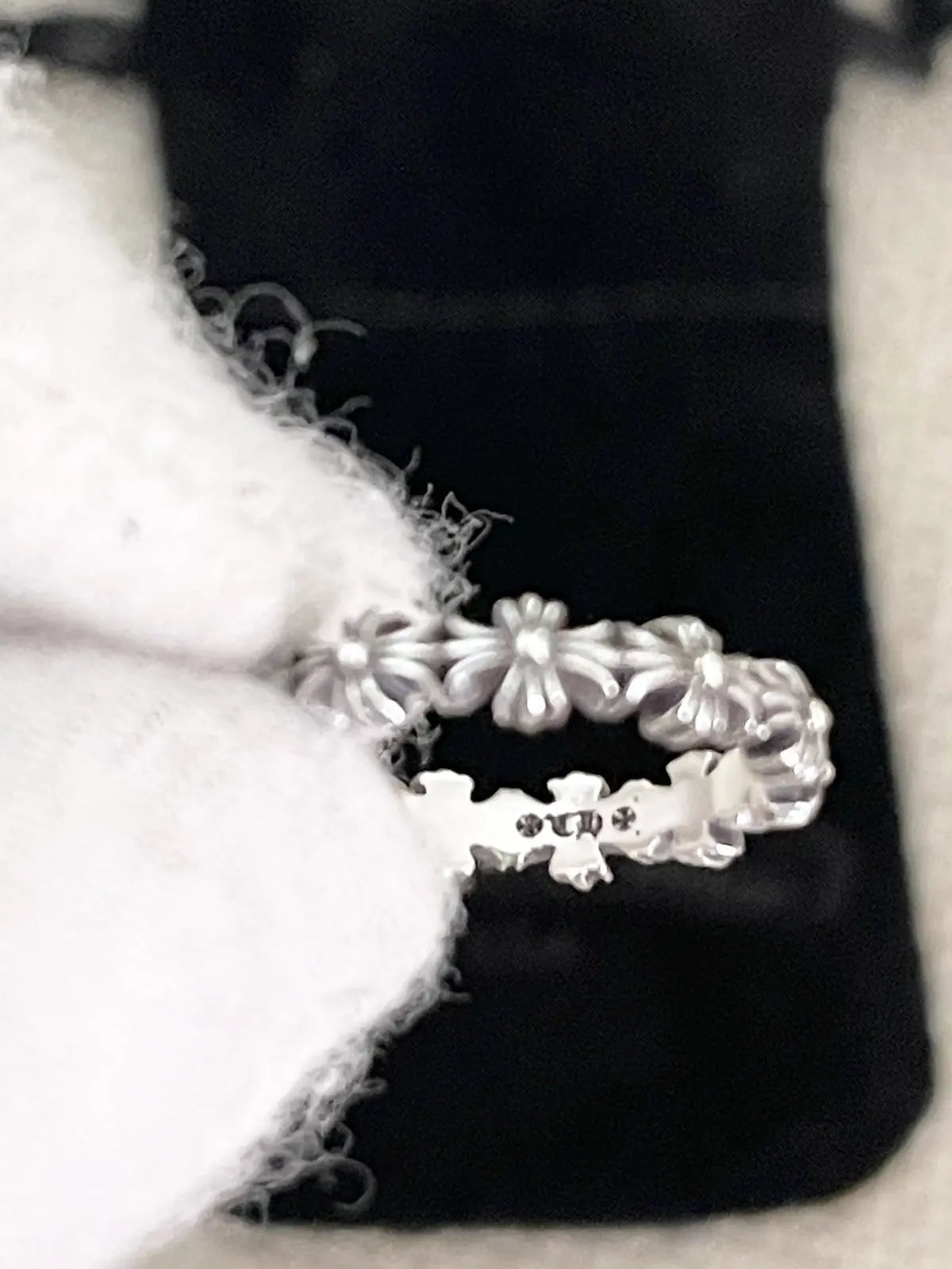 Chrome Hearts 925 Silver Tiny E Ring