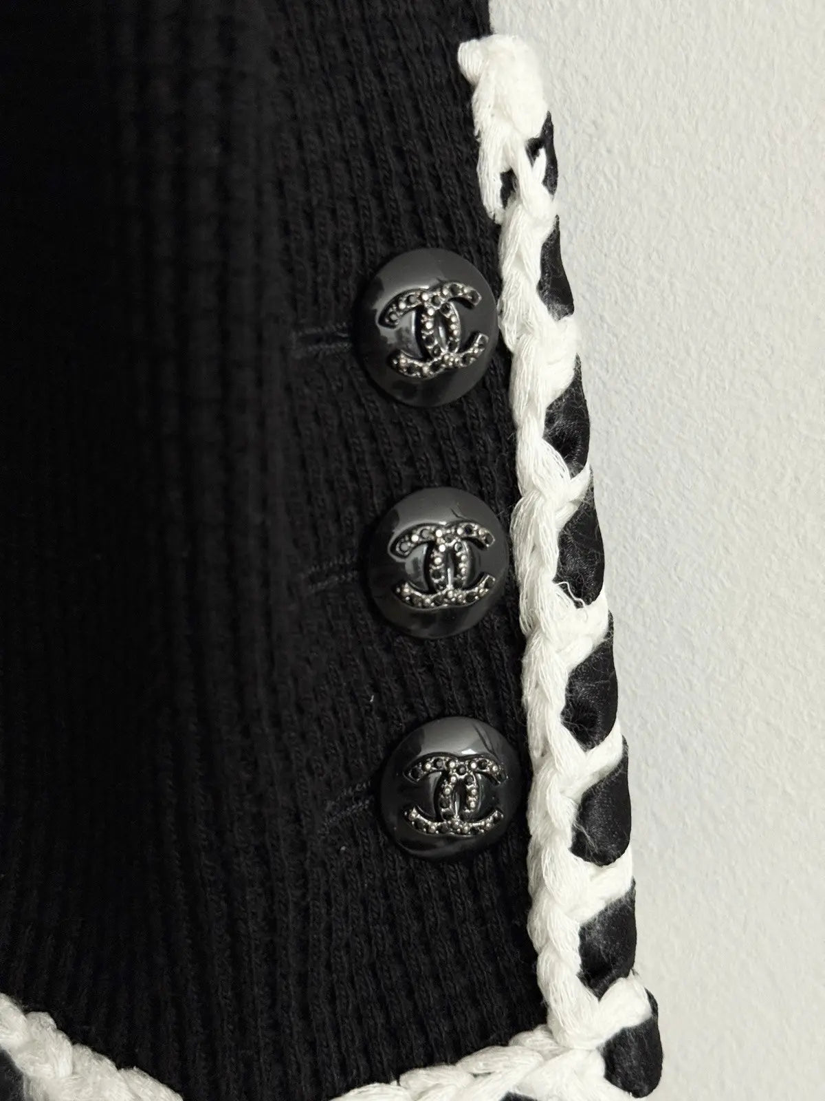 CHANEL 21C Black Jacket with Braided Trim