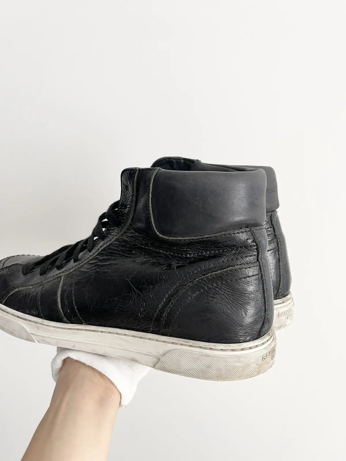 Saint Laurent Black Joe High-Top Sneakers