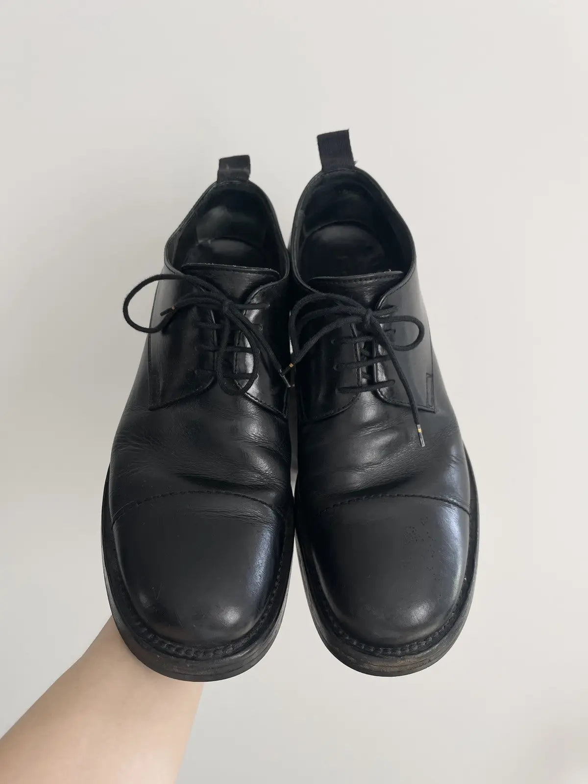 2000s Miu Miu Full Leather Derby Shoes