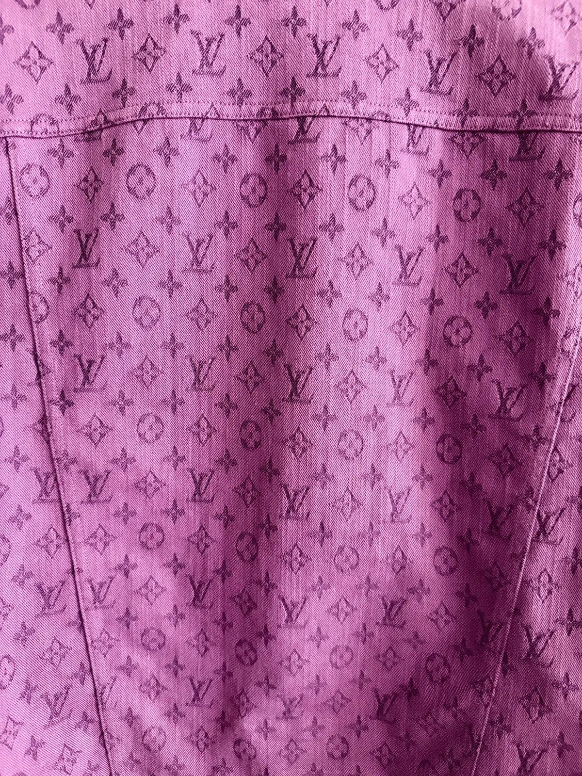 Louis Vuitton All Over Monogram Purple Denim Jacket