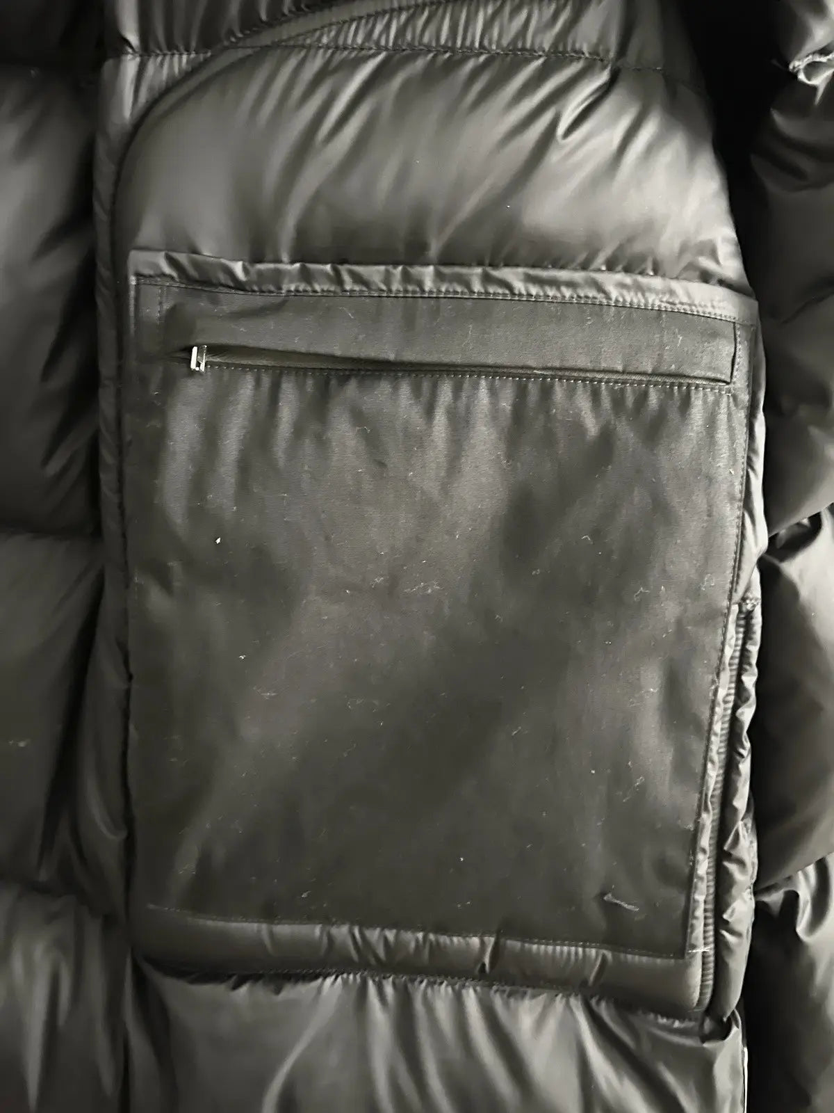 FW22 Rick Owens Leather Pockets Puffer Coat
