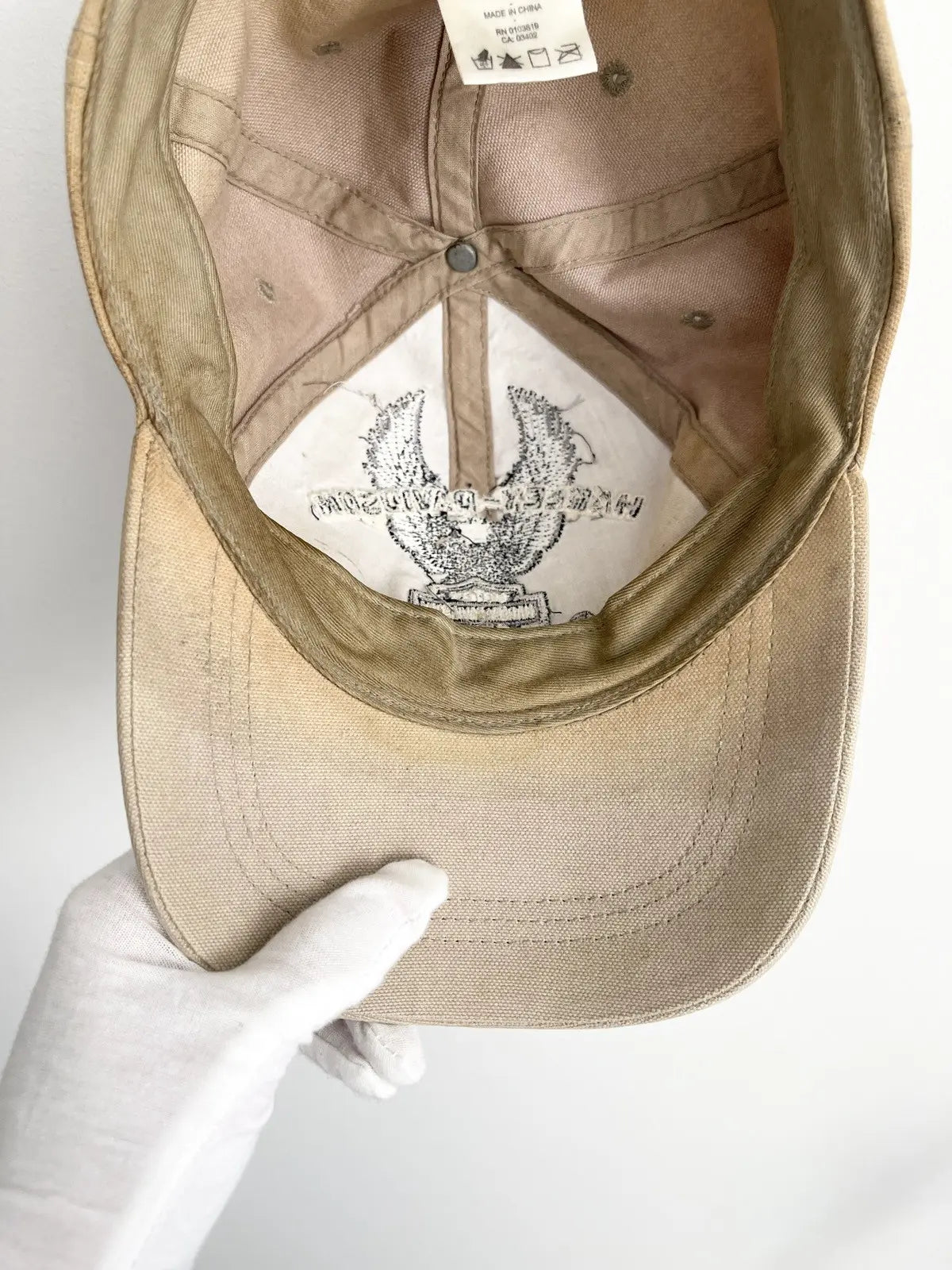 2000s Harley Davidson The Bald Eagle USA Biker Hat