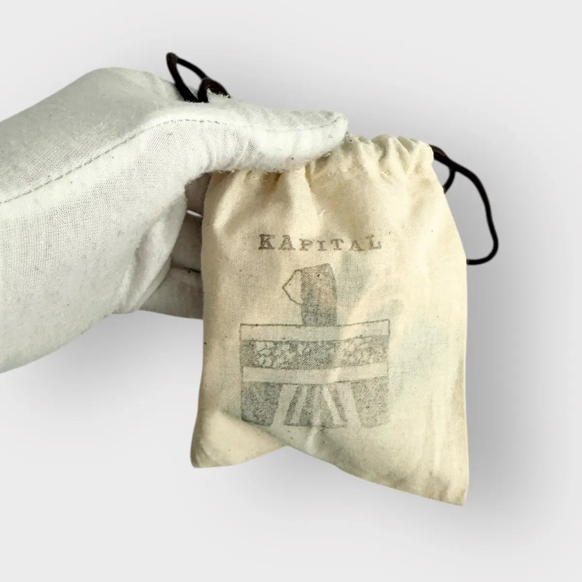 Kapital Deer Leather Pueblo Charm Pouch Necklace