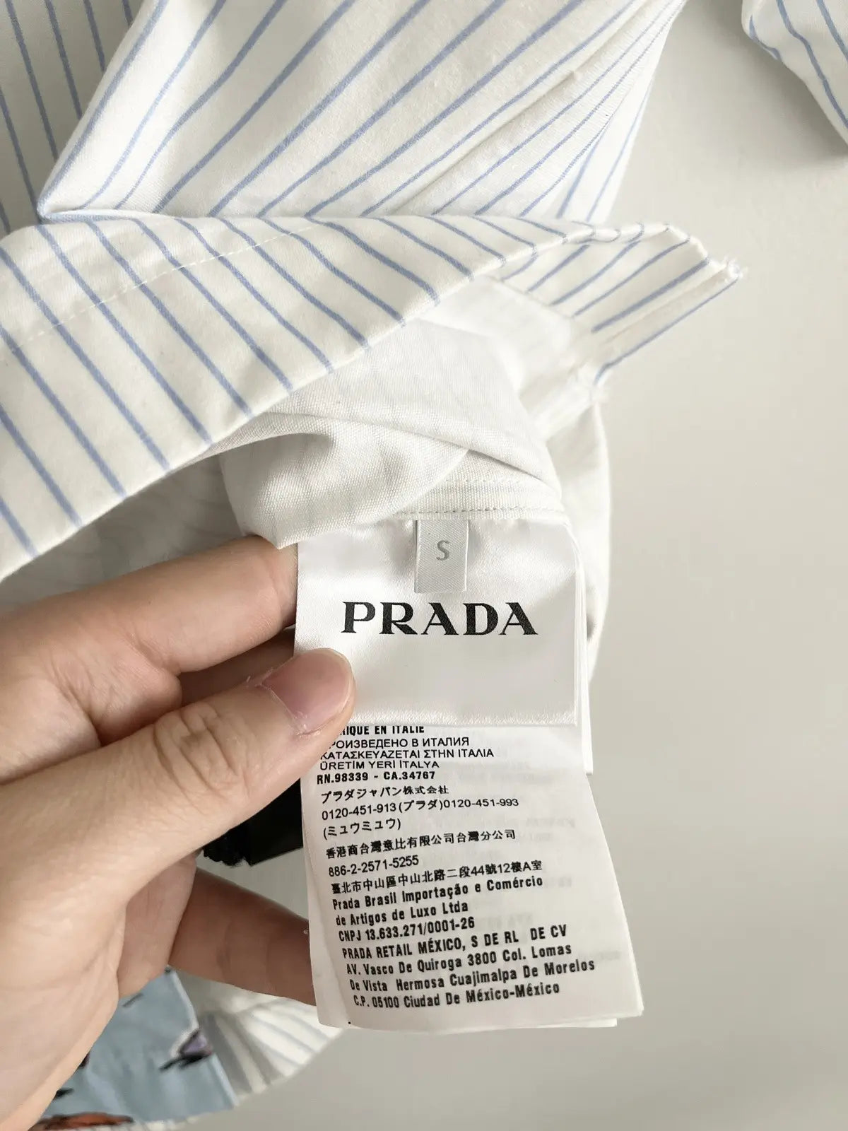 Prada Double Match Poplin Shirt