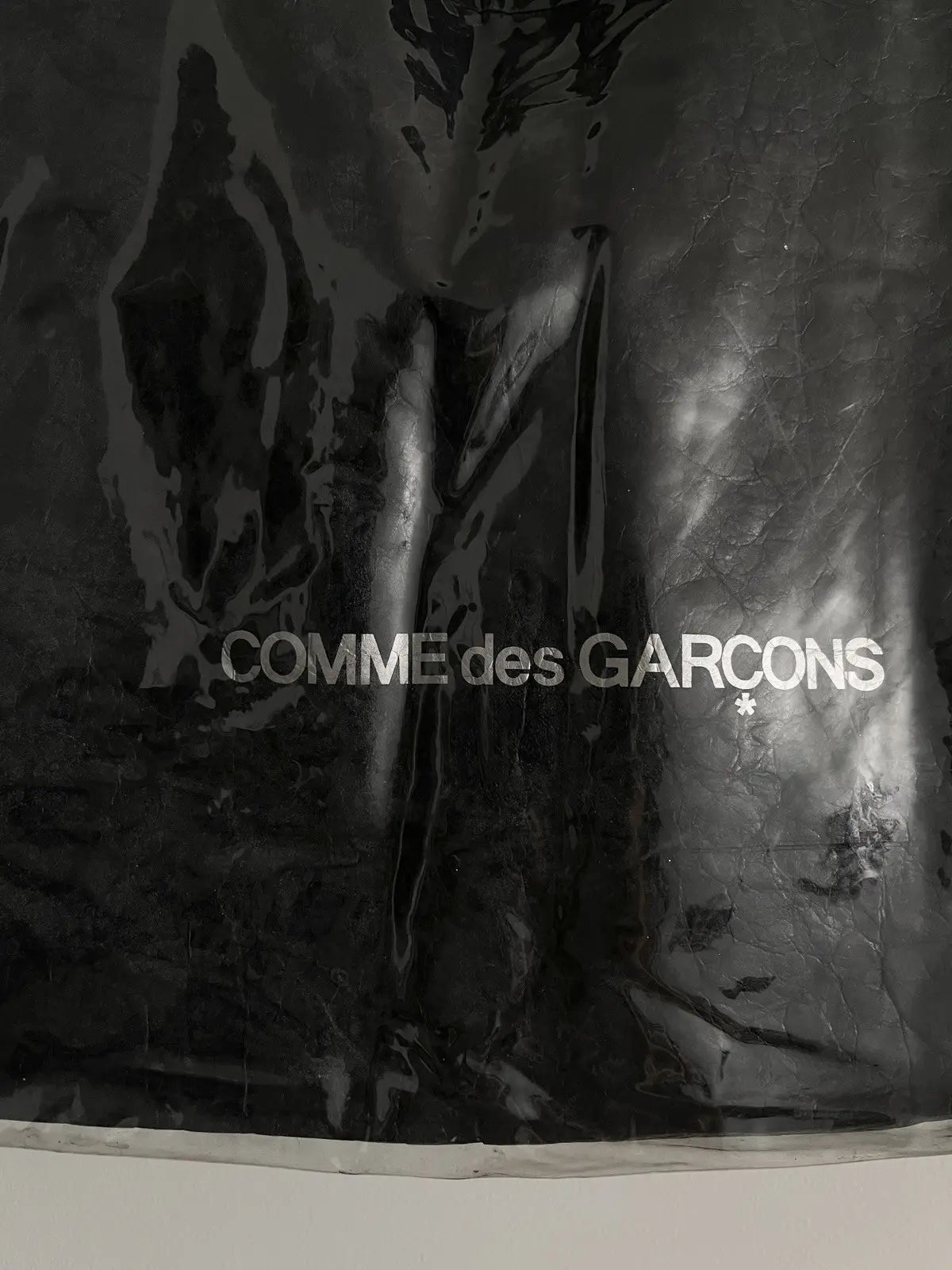2010s Comme Des Garçons Black Clear Tote Bag