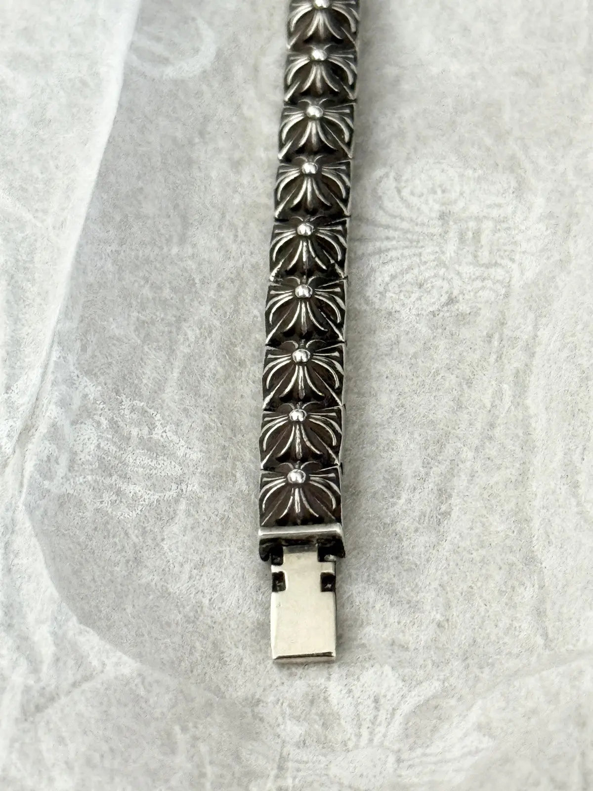 Chrome Hearts Pyramid Plus Small Link Bracelet - 7”