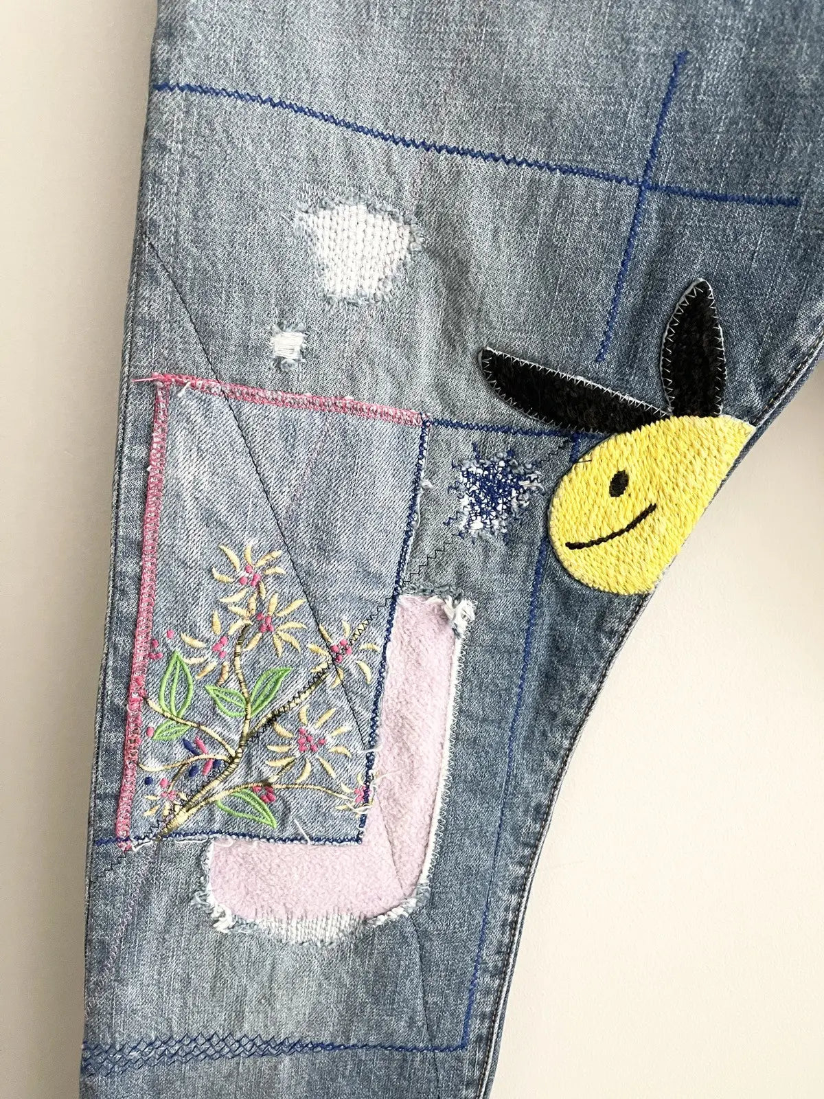 Kapital 5P Okabilly Coneybowy Gypsy Patchwork Denim Jeans
