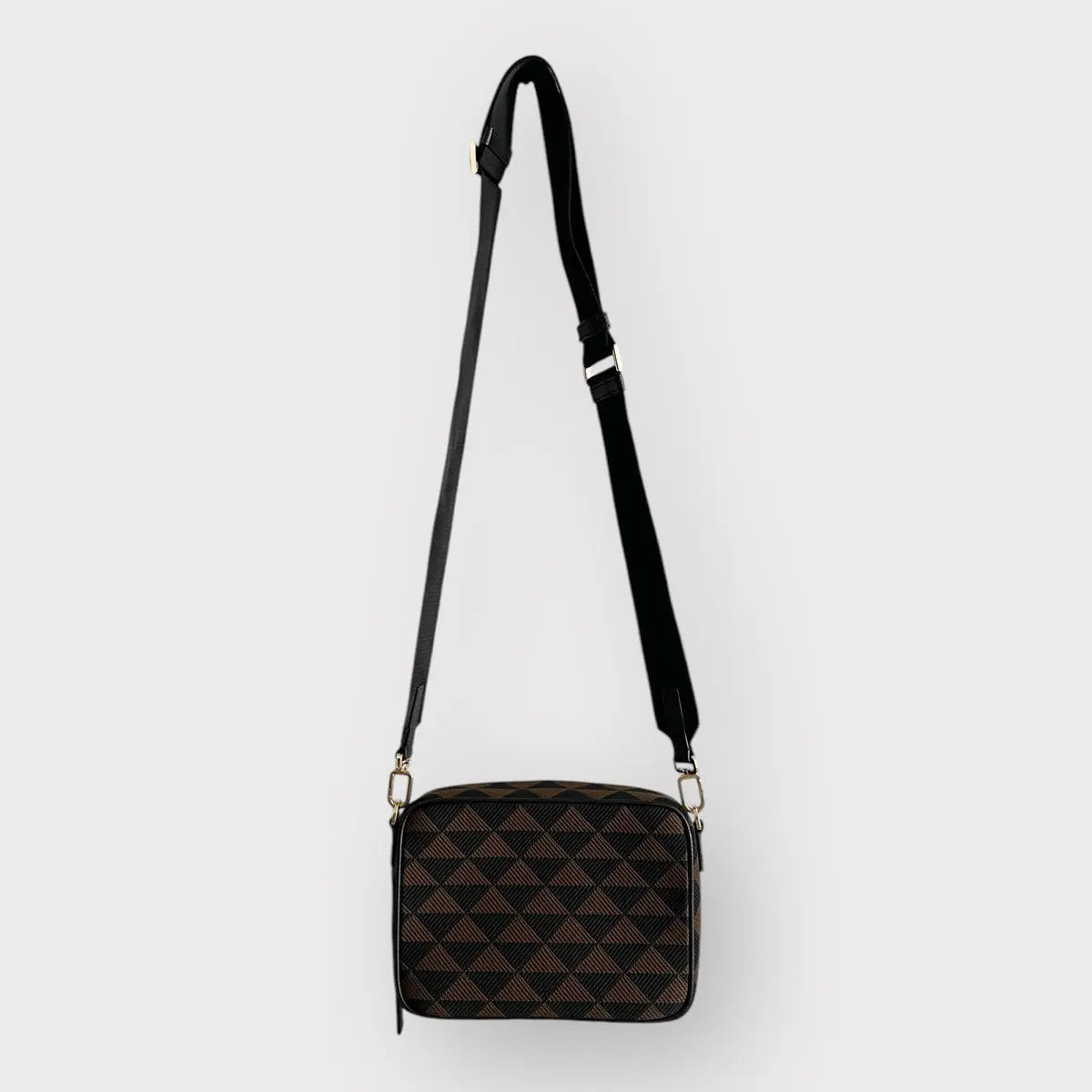 Prada Symbole Triangolo Canapa Crossbody Bag