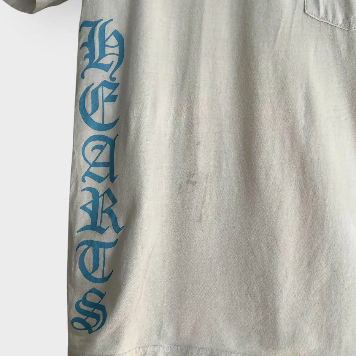 Chrome Hearts Baby Blue Neck Logo Pocket Tee