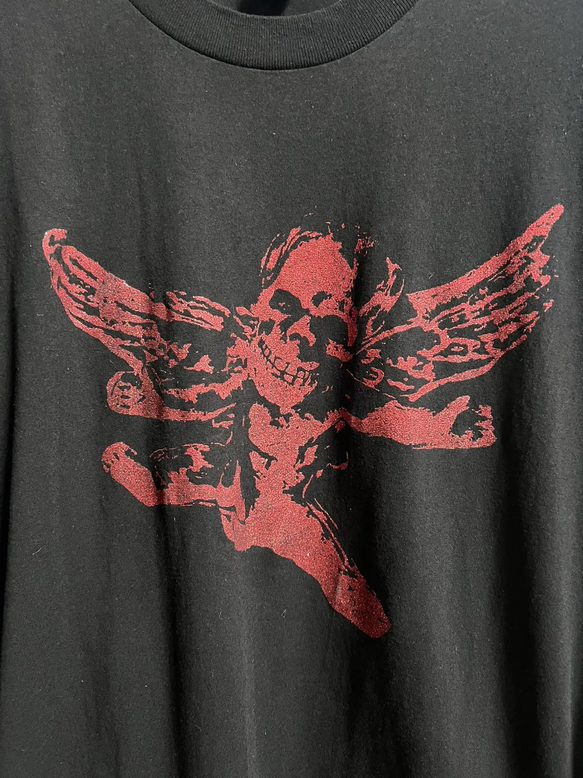 2000s Chrome Hearts Foti Skull Angel LS Tee