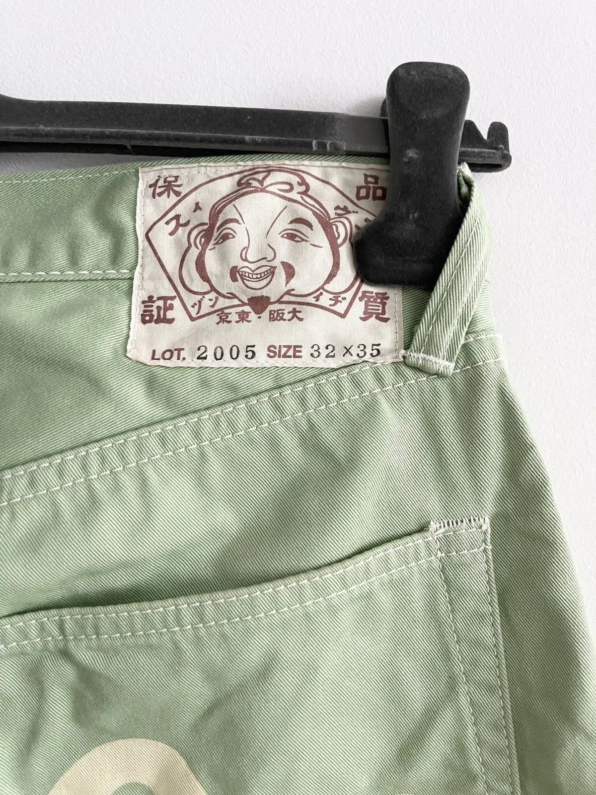 2005 Evisu Push Hills Golf Club Jumbo Logo Pants