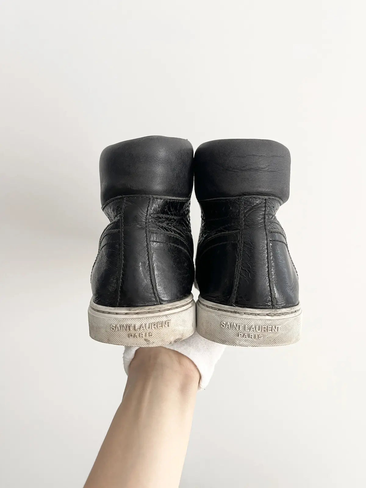 Saint Laurent Black Joe High-Top Sneakers