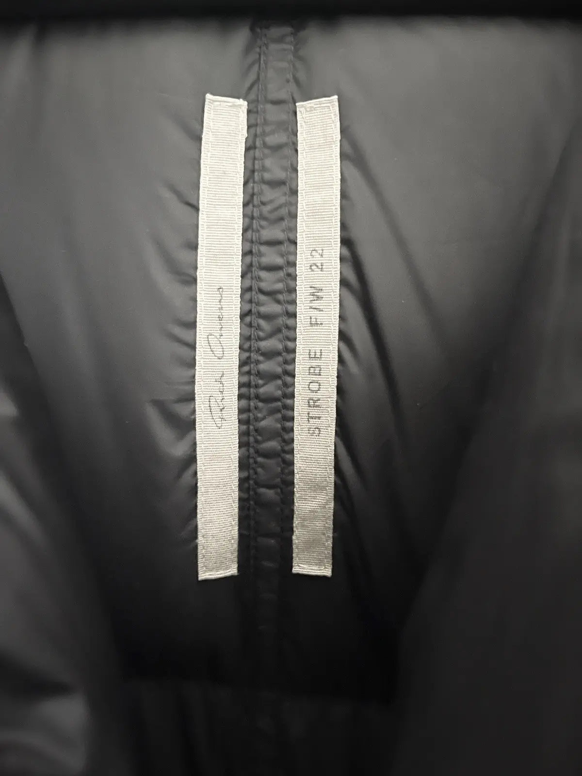 FW22 Rick Owens Leather Pockets Puffer Coat