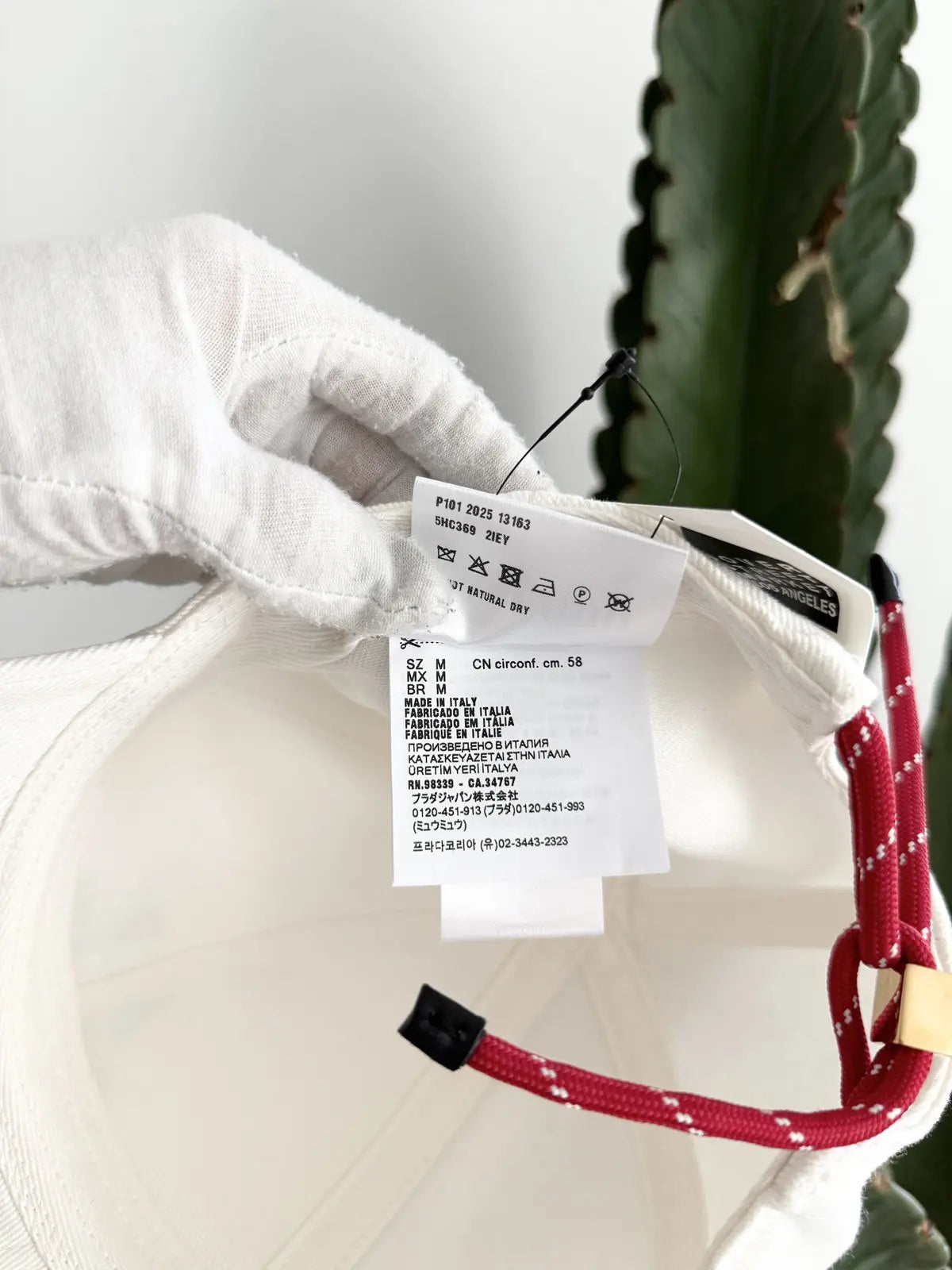 Miu Miu x New Balance Red Cord Tennis Cap Hat