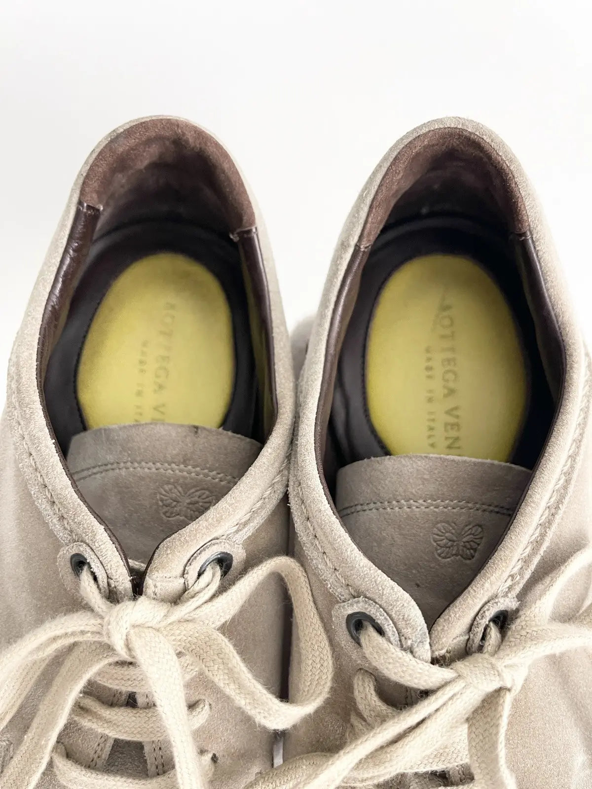 2000s Bottega Veneta Rubber Suede Low Top