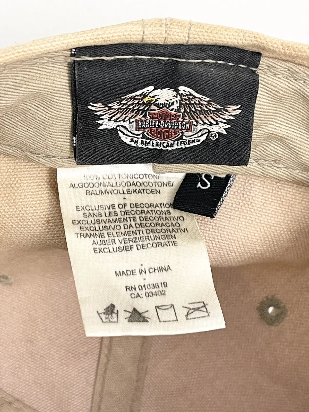 2000s Harley Davidson The Bald Eagle USA Biker Hat