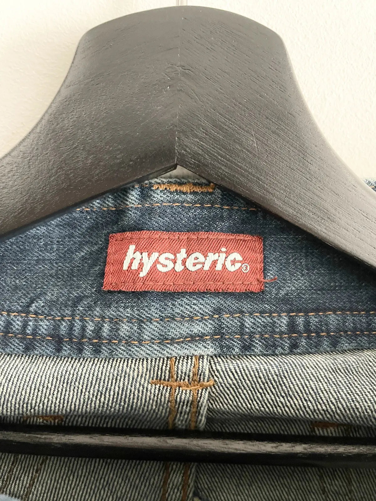 1990s Hysteric Glamour Asymmetrical Patch Denim Jeans