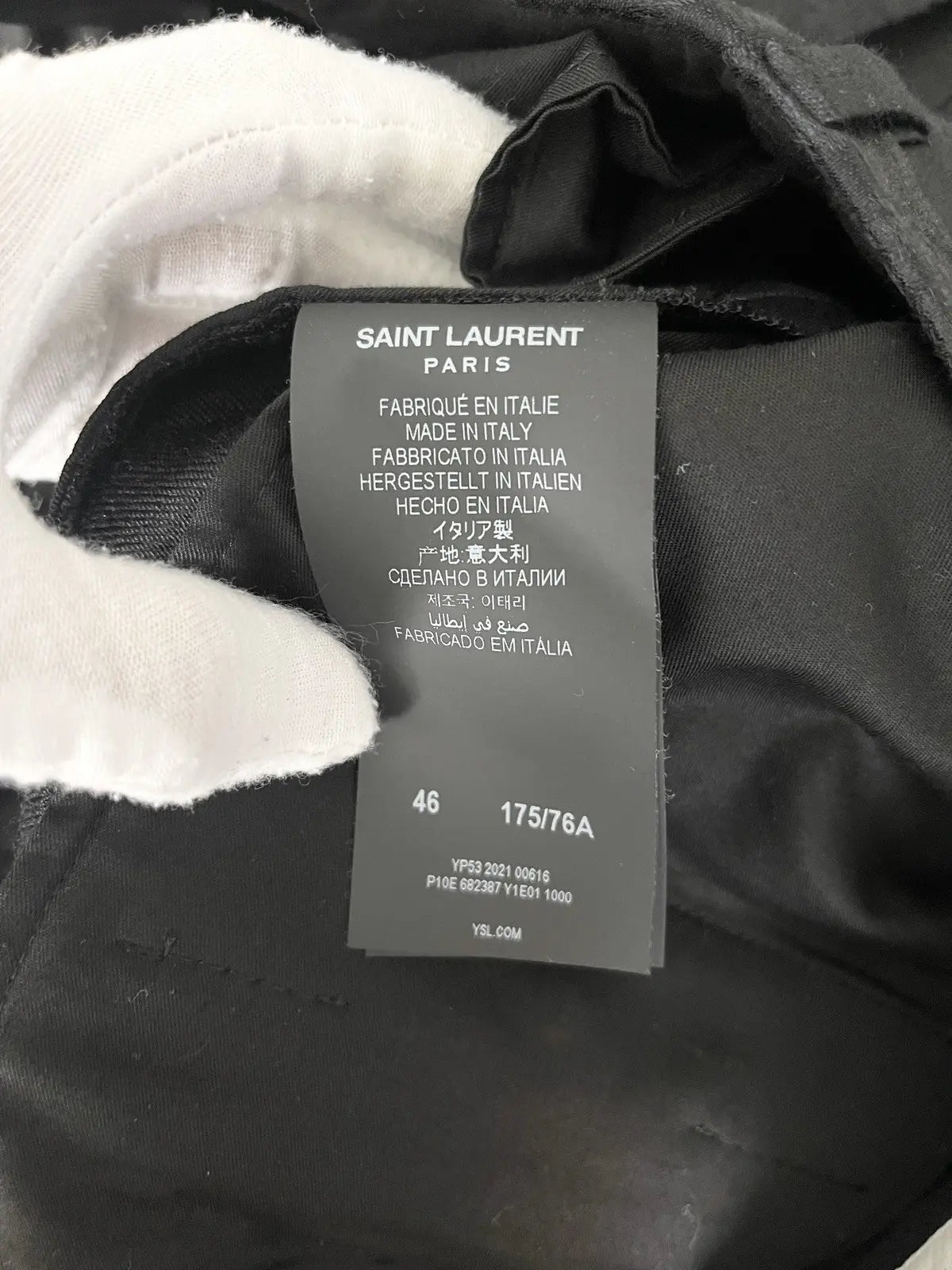 Saint Laurent Floral Jacquard High-Rise Shorts