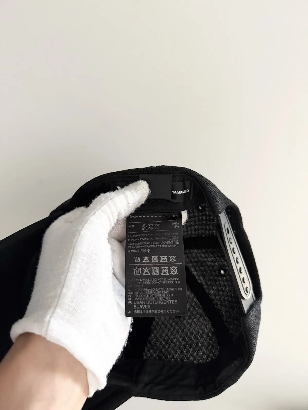 Y3 Triple Black Jumbo Logo Hat