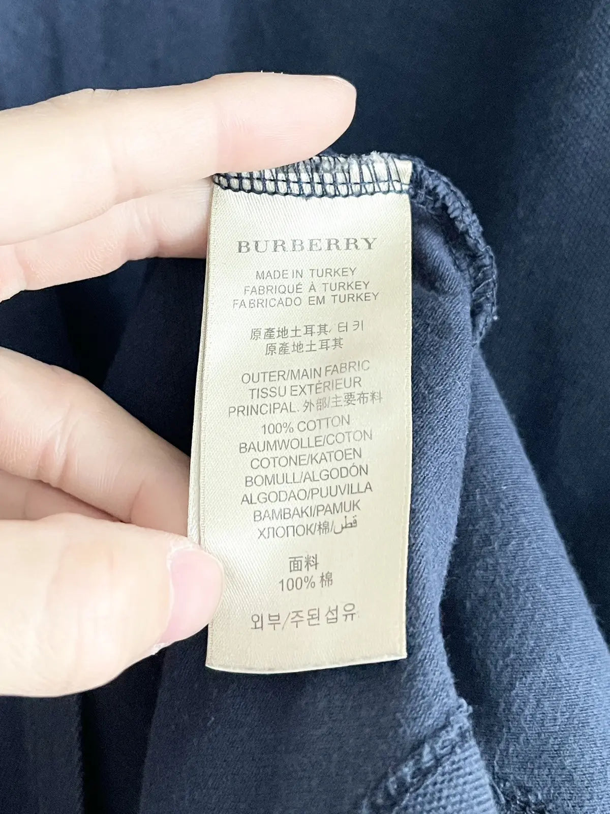 2010s Burberry brit White Logo Polo Shirt