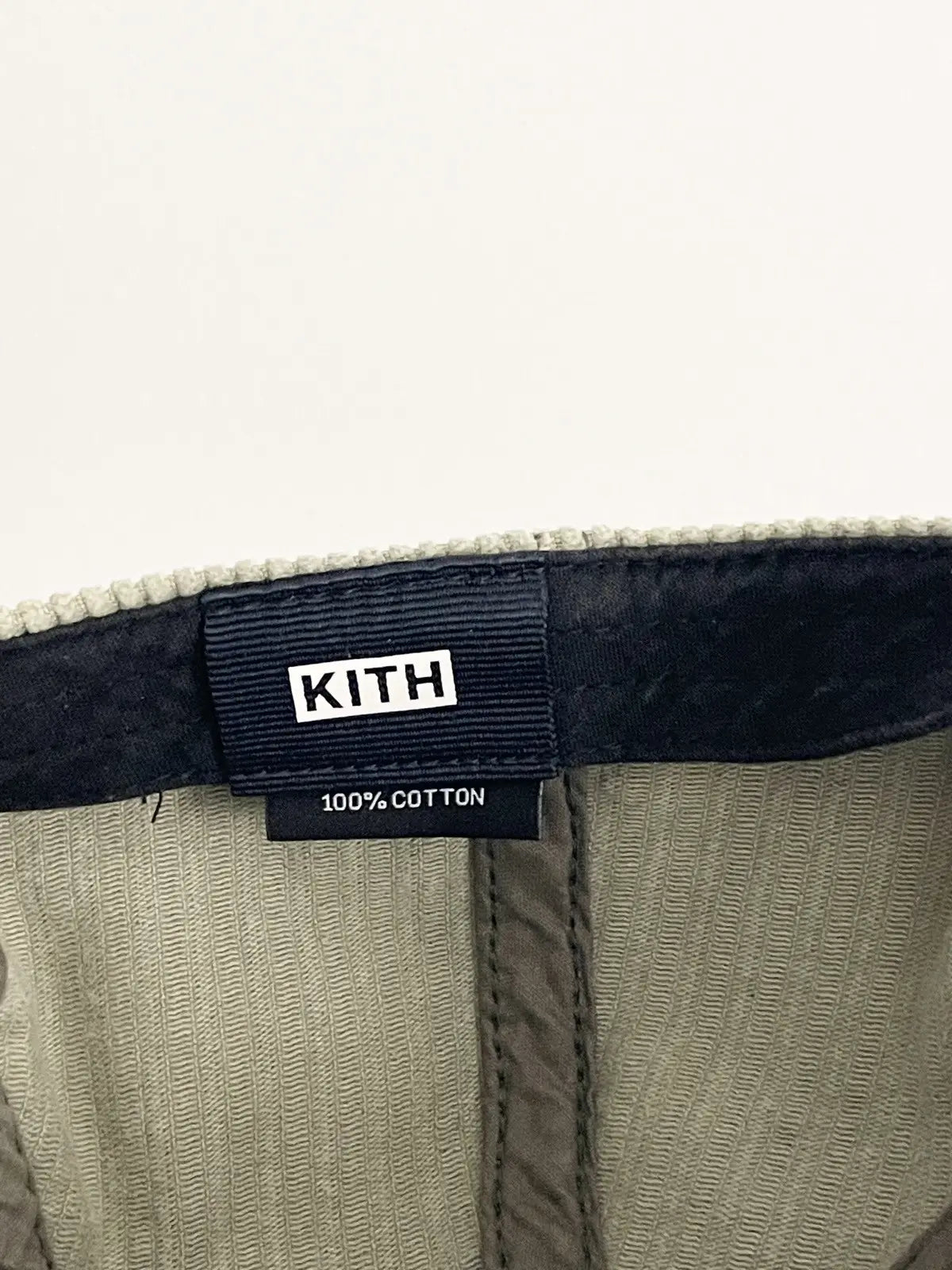 KITH Logo Corduroy Hat in Green