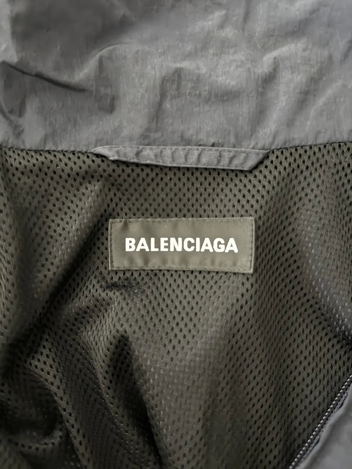 FW20 Balenciaga Credit Card Logo Windbreaker Jacket