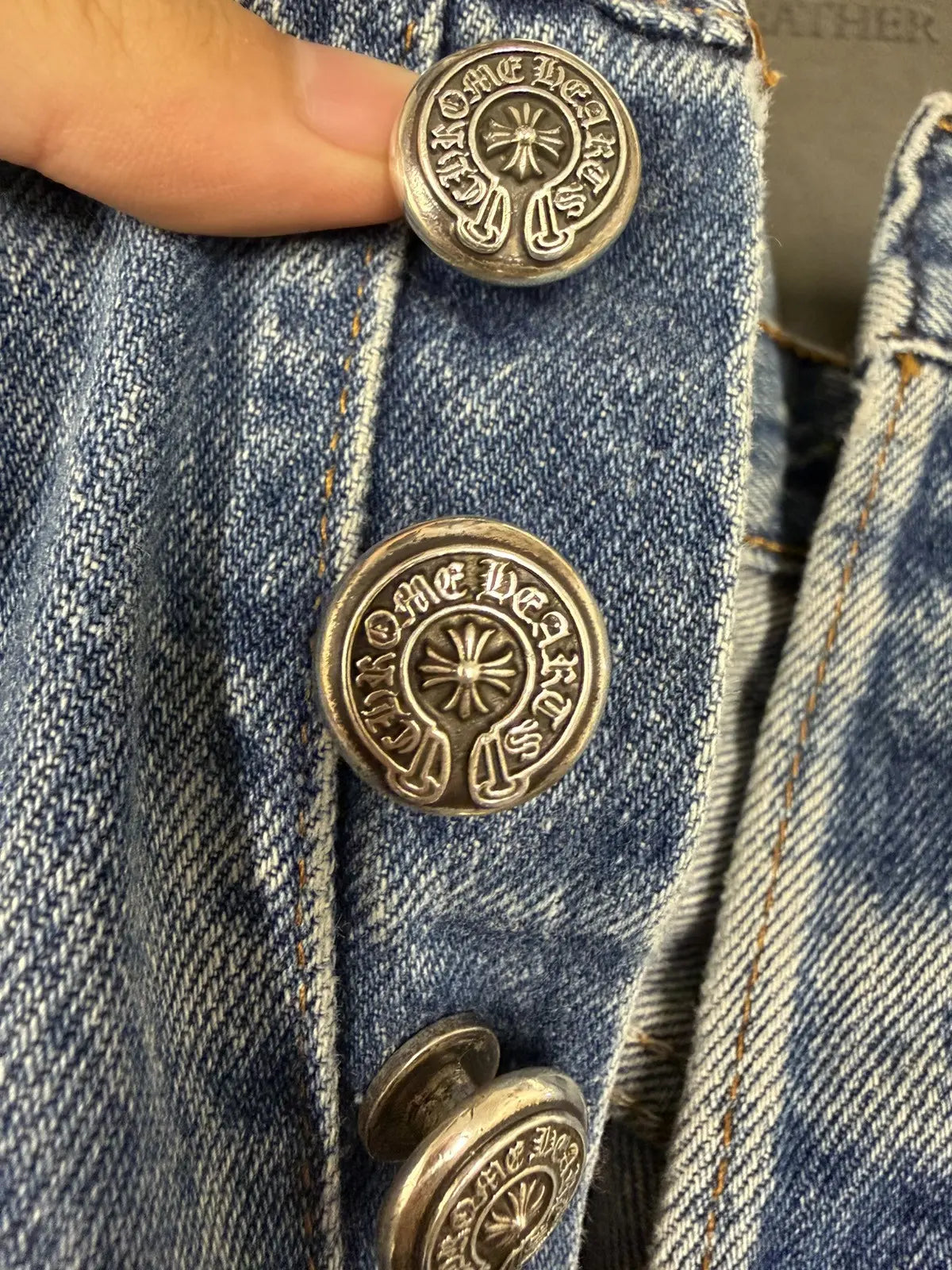 Chrome Hearts Levis Zebra Cross Patch Jeans