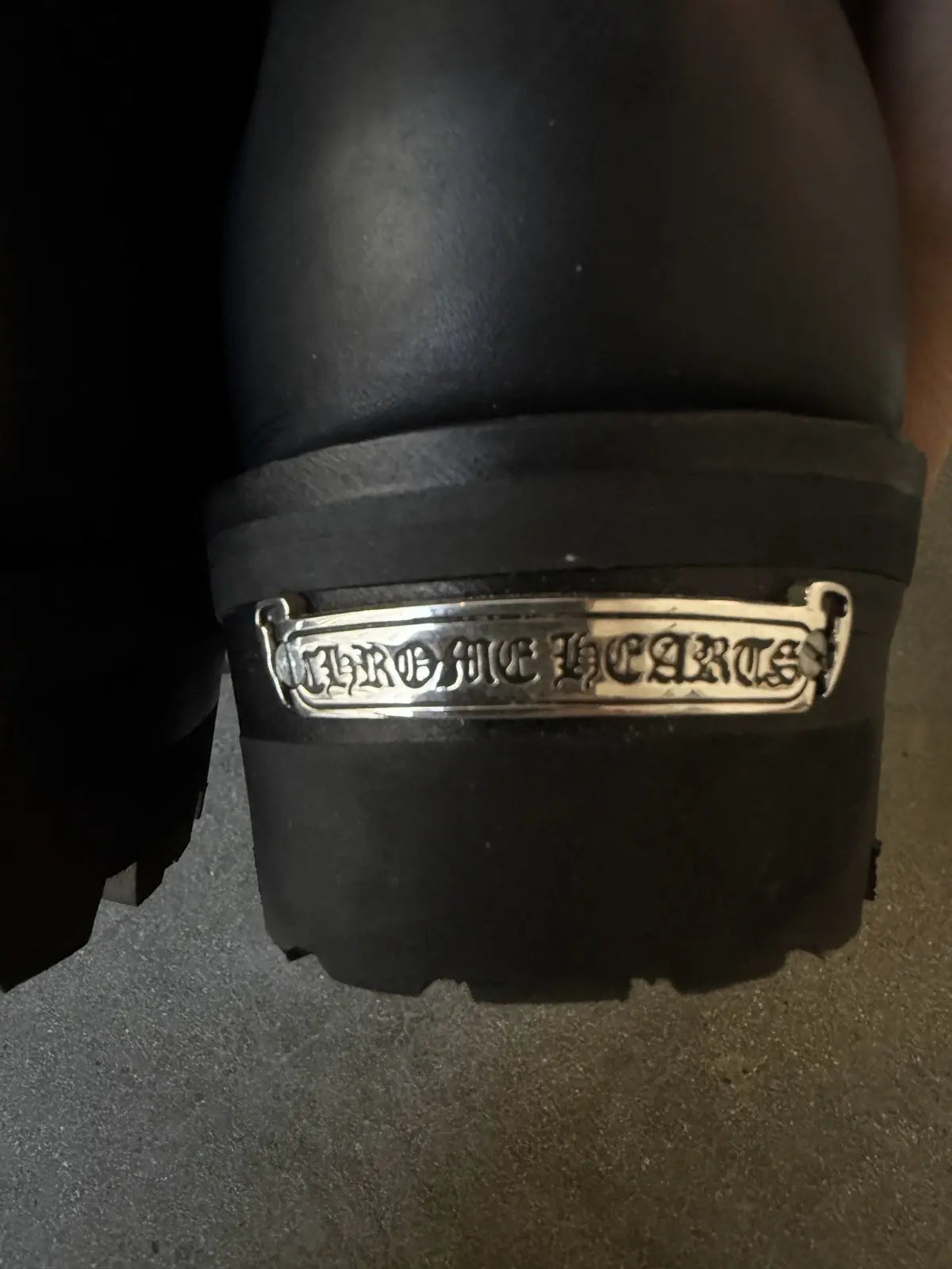 Brand New Chrome Hearts Wesco Leather Boots