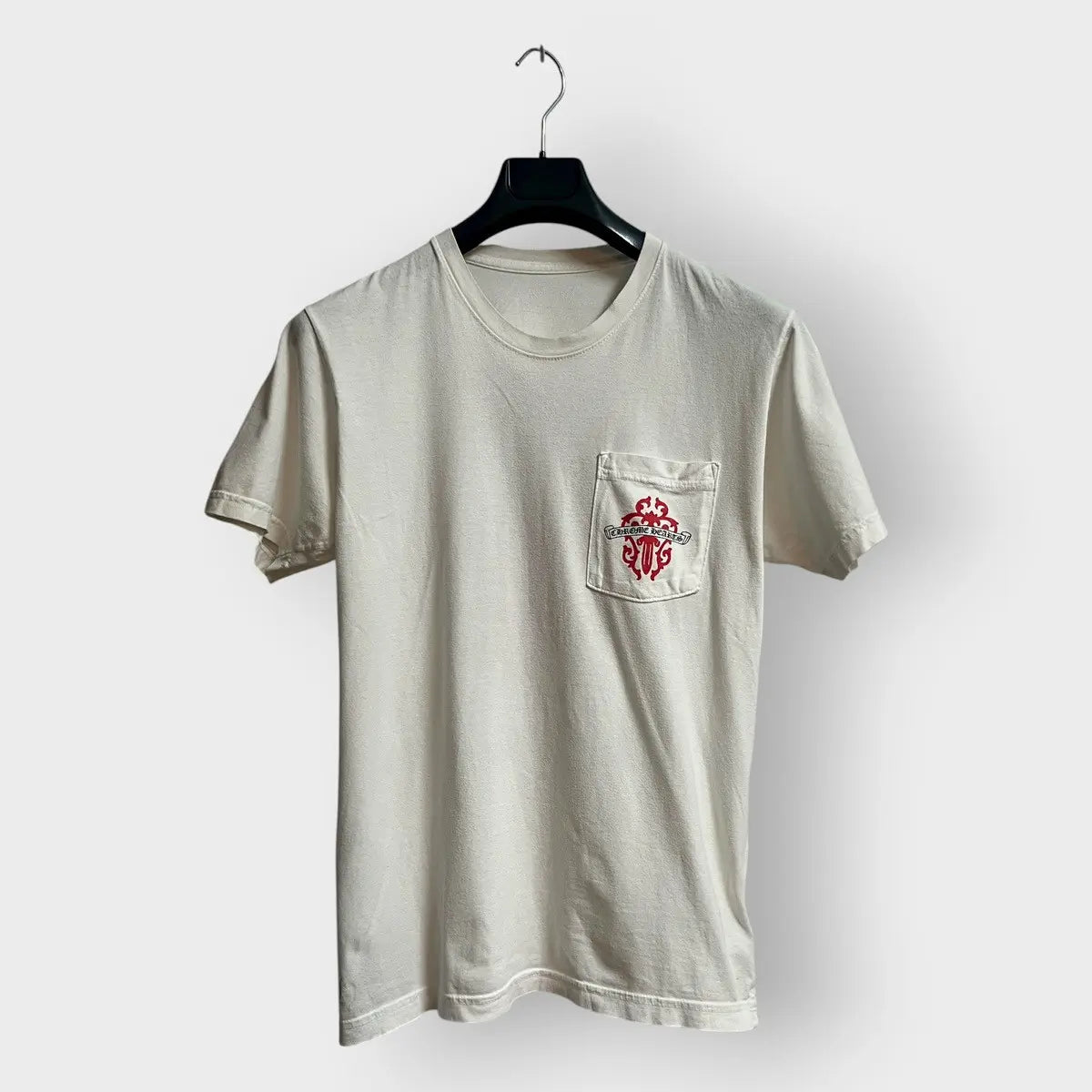 2010s Chrome Hearts Red Dagger Scroll Logo Tee