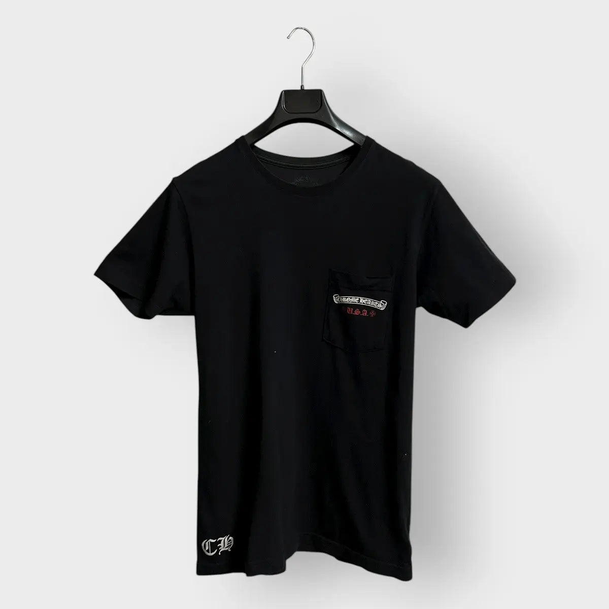 2010s Chrome Hearts USA Flag Scroll Logo Tee