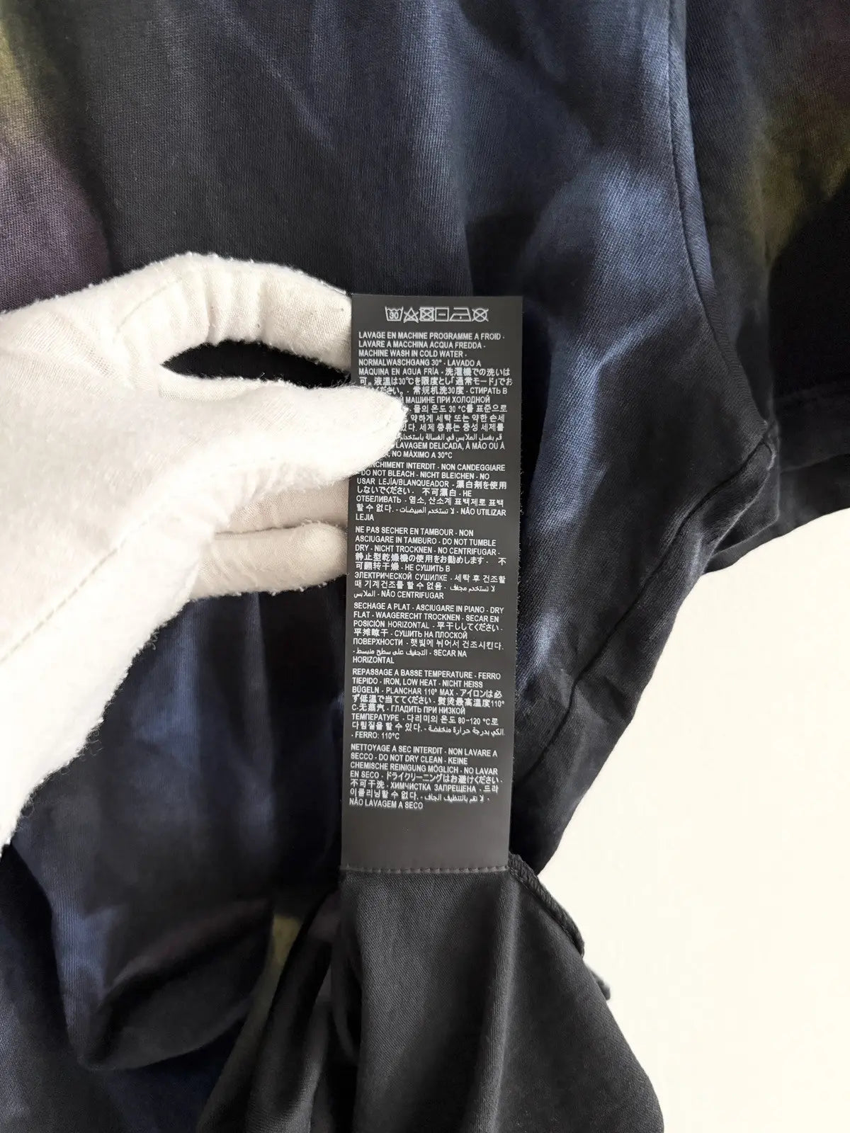 Saint Laurent Paris Tie Dye Center Logo Tee