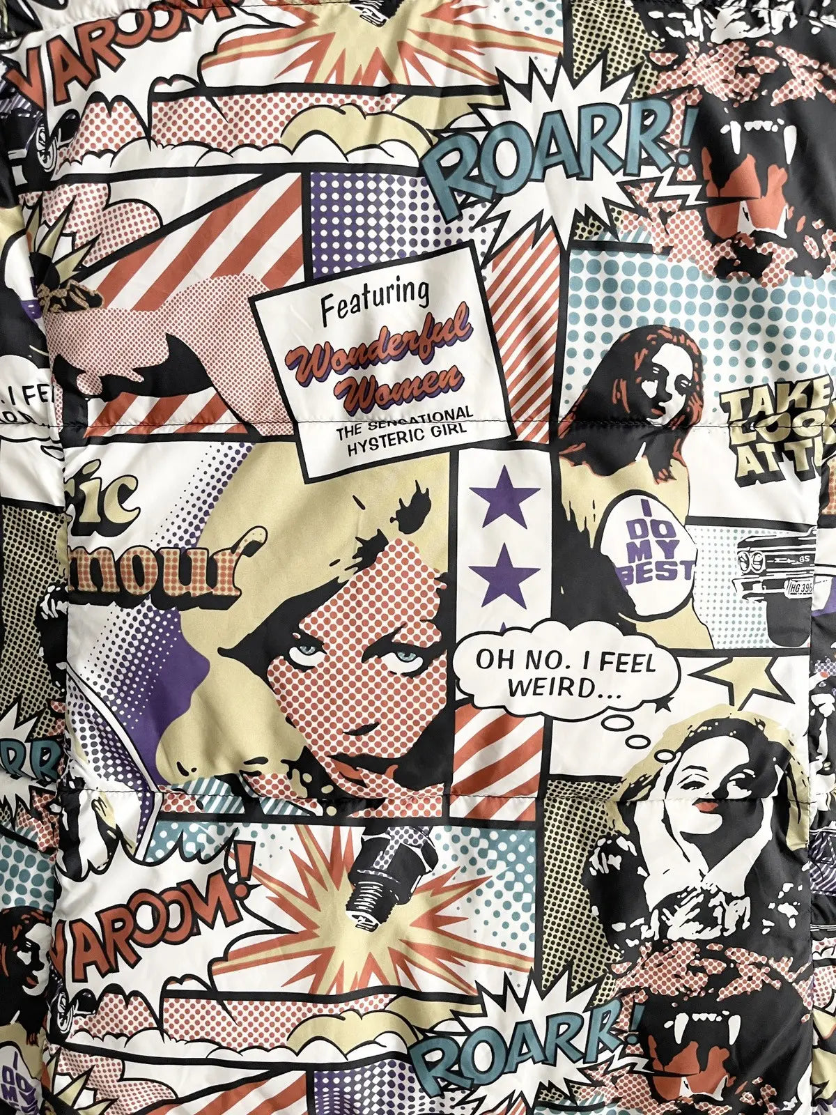 2000s Hysteric Glamour Nude Girl Manga Puffer Vest